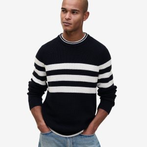 Evan Cotton Stripe KW01024-NVY