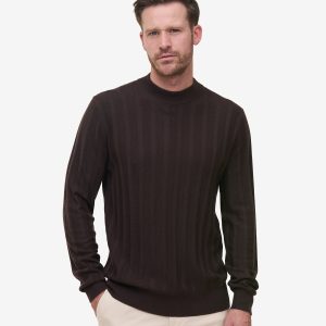 Oliver Rib Merino Modal Blend KW01026-DBR