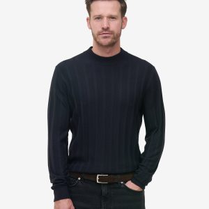 Oliver Rib Merino Modal Blend KW01026-NVY