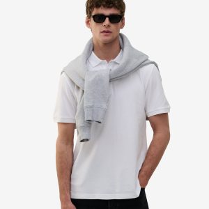 Lewis SS Cotton Pique PO01032-WHT