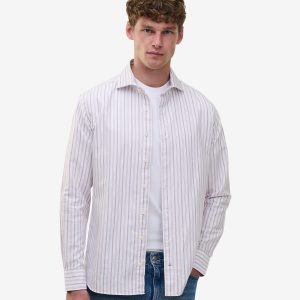 Specialist Oxford Cotton Ticking Stripe SH01013-MAU