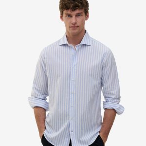 Specialist Stripe Cotton Linen SH01018-BLU
