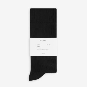 Ribbed Socks Cotton Blend SO20012-BLC