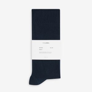Ribbed Socks Cotton Blend SO20012-NVY